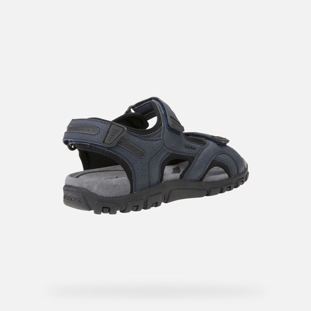 Geox Sandals Navy Strada - Geox Mens Shoes - CLUDNH350